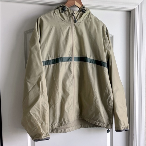 Eddie Bauer Other - Vintage Eddie Bauer outdoor outfitter khaki anorak zip up hooded jacket large